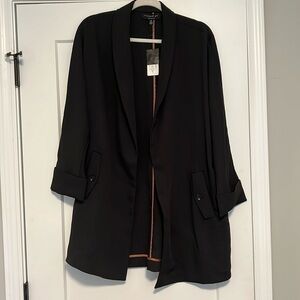 Current Air‎ Black Woven Blazer Jacket
